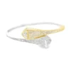 Diamond Bypass Bangle Bracelet