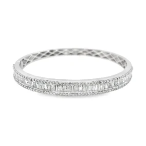 Baguette Diamond Bangle Bracelet