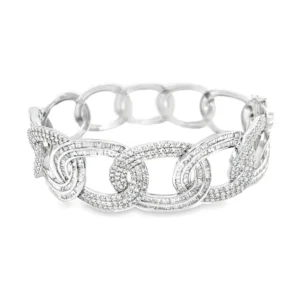 Diamond Link Chain Bangle