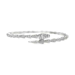 Diamond Bypass Bangle Bracelet
