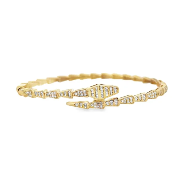 Snake Diamond Bangle Bracelet