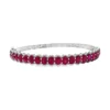 Ruby Diamond Bangle Bracelet