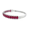 Ruby Diamond Bangle Bracelet