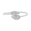 Diamond Leaf Bypass Bangle