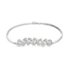 Diamond Cluster Bangle Bracelet