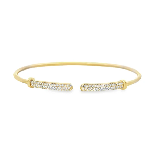 Diamond Flexible Bangle Bracelet