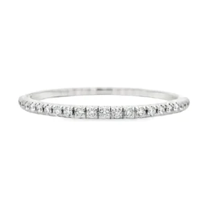 Diamond Channel Bangle Bracelet