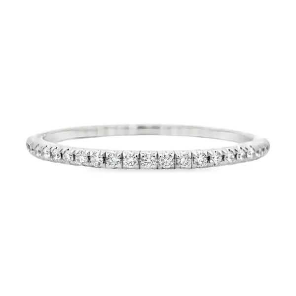 Diamond Channel Bangle Bracelet