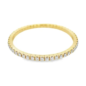 Round Diamond Bangle Bracelet