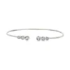 Bezel Diamond Flexible Bangle