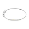 Bezel Diamond Flexible Bangle