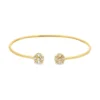 Cluster Diamond Open Bangle