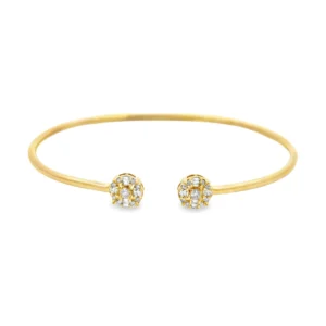 Cluster Diamond Open Bangle