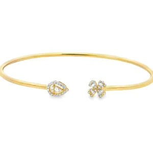 Open Diamond Cuff Bangle