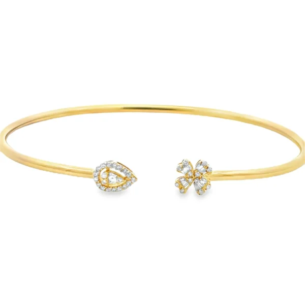 Open Diamond Cuff Bangle