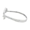 Diamond Leaf Bypass Bangle