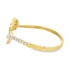 Leaf Diamond Bangle Bracelet