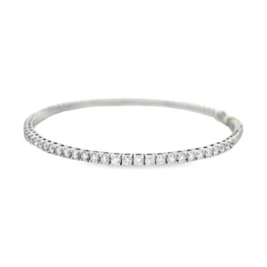 Diamond Line Bangle Bracelet