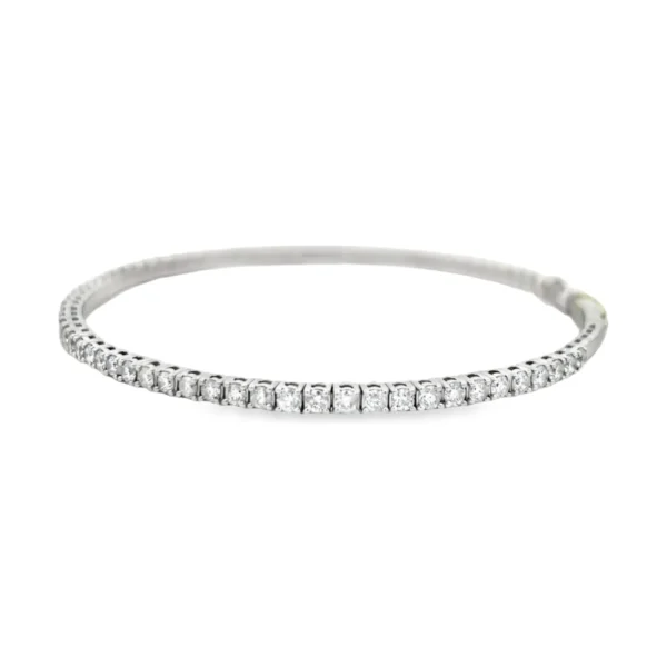 Diamond Line Bangle Bracelet