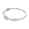 Diamond Station Bangle Bracelet