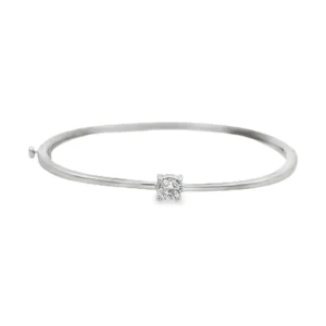 Solitaire Diamond Bangle Bracelet