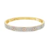 Diamond Floral Bangle Bracelet