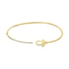 Diamond Hook Bangle Bracelet