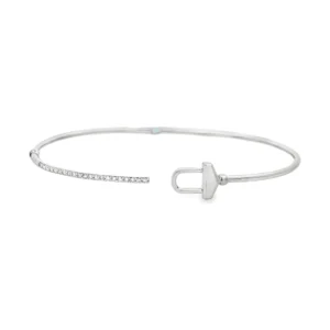 Diamond Buckle Bangle Bracelet