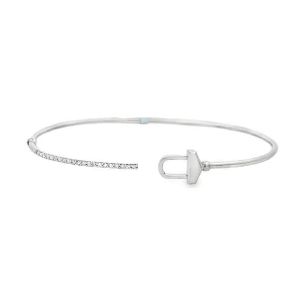 Diamond Buckle Bangle Bracelet
