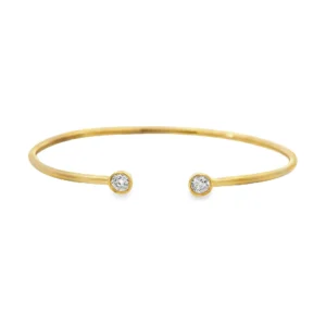 Open Diamond Bangle Bracelet