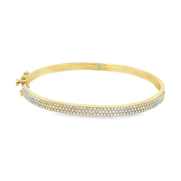 Pave Diamond Bangle Bracelet