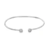 Bezel Diamond Open Bangle