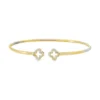 Clover Diamond Cuff Bangle