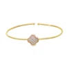 Clover Diamond Bangle Bracelet