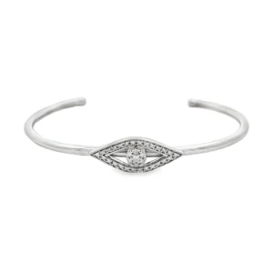 Diamond Evil Eye Bangle
