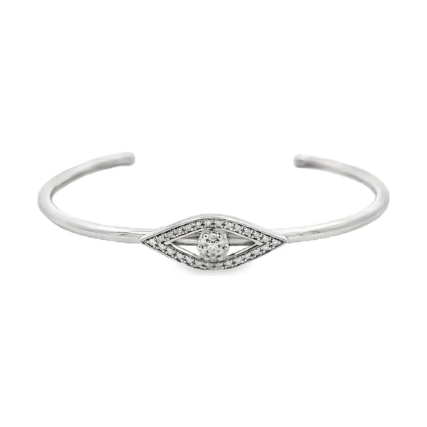 Diamond Evil Eye Bangle
