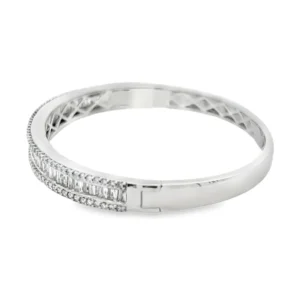 Baguette Diamond Bangle Bracelet