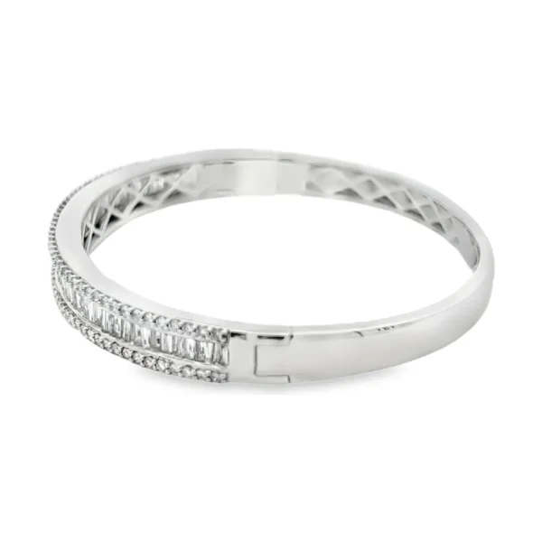 Baguette Diamond Bangle Bracelet