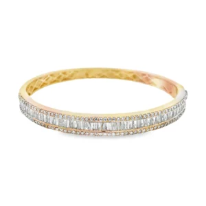 Baguette Diamond Bangle Bracelet