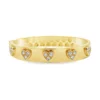 Heart Motif Diamond Bangle