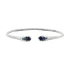 Open Sapphire Diamond Bangle