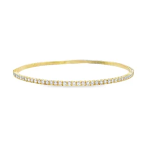 Flexible Diamond Bangle Bracelet