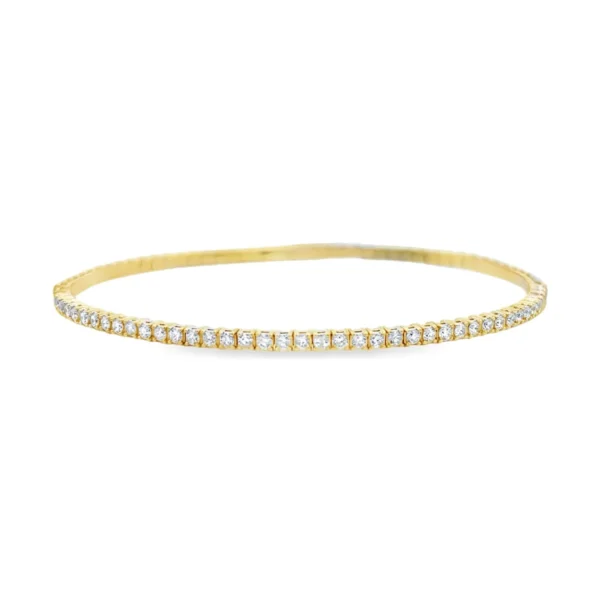 Flexible Diamond Bangle Bracelet