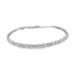Baguette Diamond Bangle Bracelet