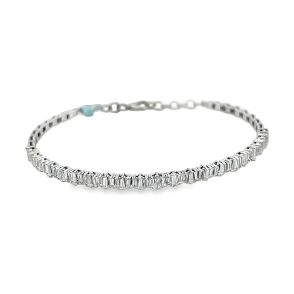 Baguette Diamond Bangle Bracelet