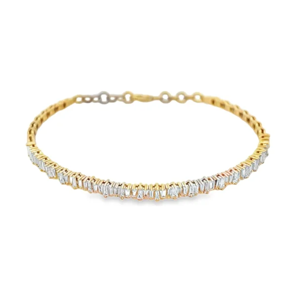Baguette Diamond Fashion Bangle