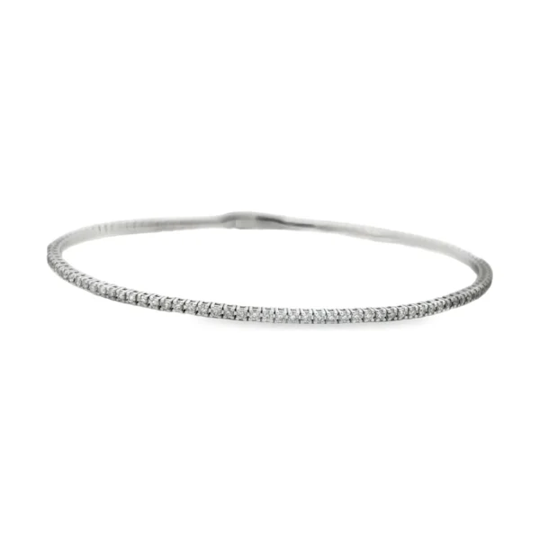 Flexible Diamond Bangle Bracelet
