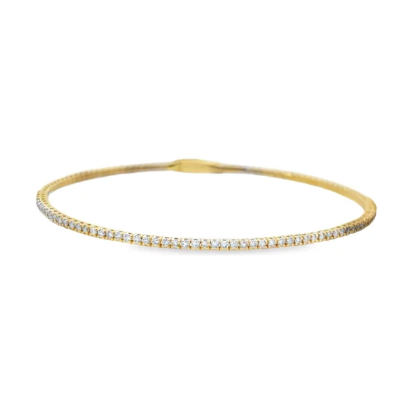 Flexible Diamond Bangle Bracelet