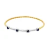Sapphire Diamond Bangle Bracelet