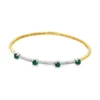 Emerald and Diamond Bangle